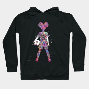 Girl Soccer Player Hoodie